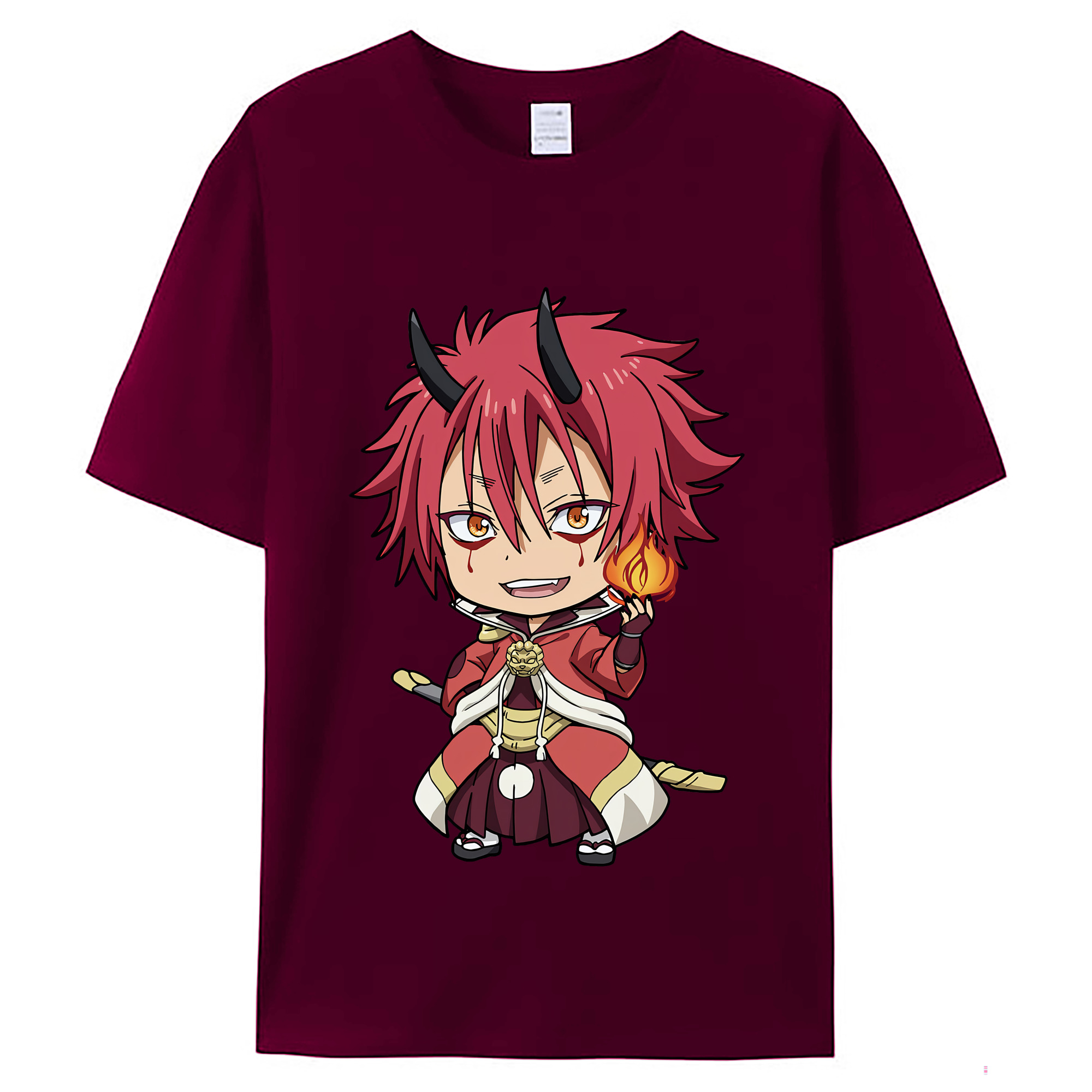 （画像用） 転スラ Regarding Reincarnated to Slime レディースカジュアルプリントTシャツ（綿100％）